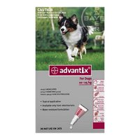 Advantix for Large Dogs 10-25Kg - Red (2.5ML)