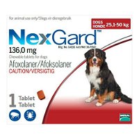 Nexgard for Extra Large Dogs 25.1-50KG - Red (6G)