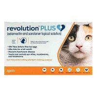 Revolution Plus Cat Tick, Flea and Worm Spot-On Treatment 2.5 Kg to 5 Kg