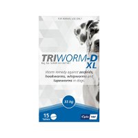 Triworm-D For Dogs XL - 35KG